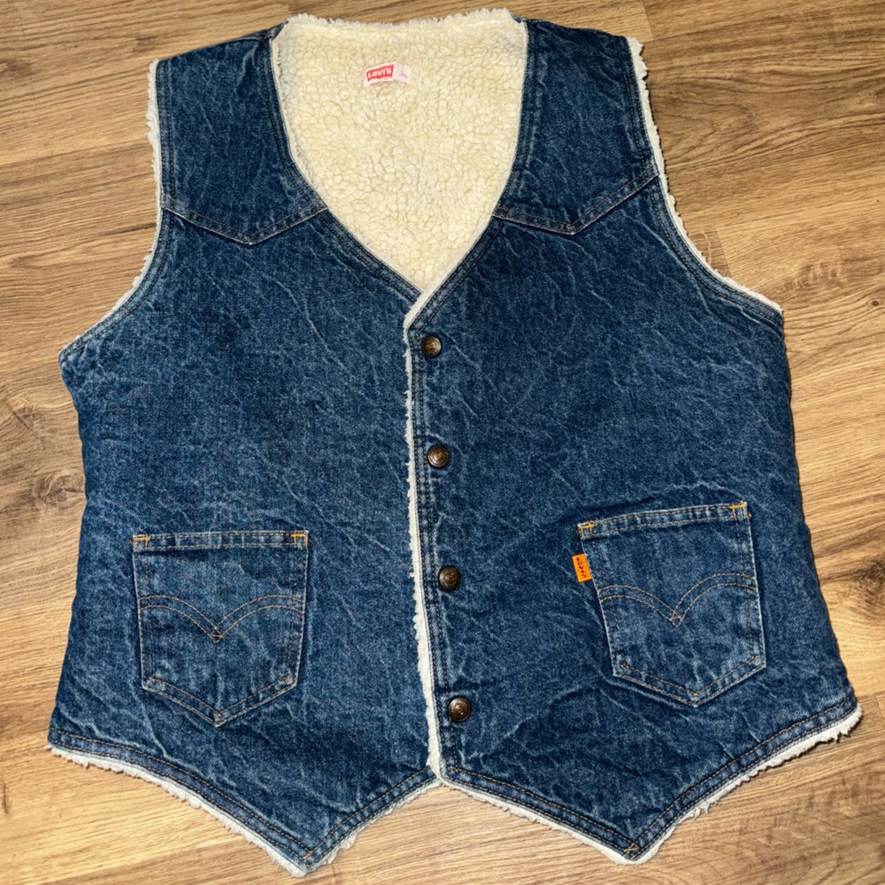 Levi’s Sherpa Denim Vest